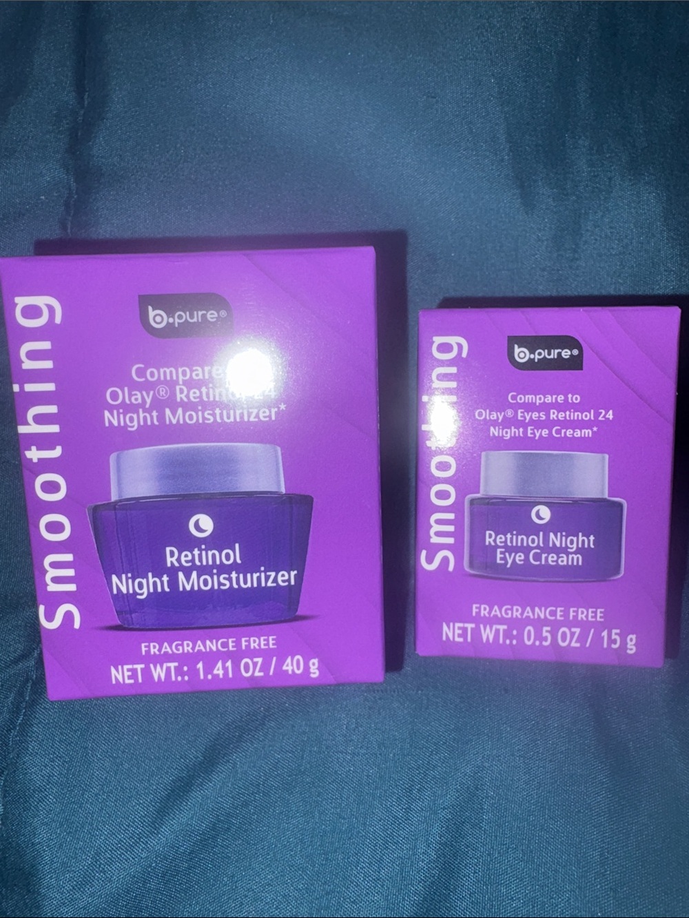 b.pure Retinol Night Moisturizer 1.41 oz & Eye Cream .5 oz - Duo